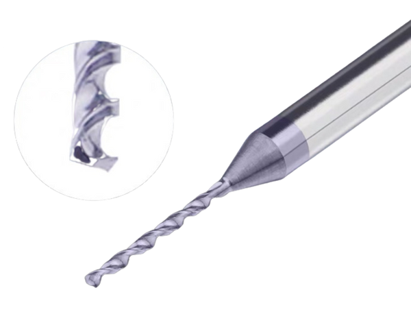 Integral Hard Alloy Tungsten Steel Coated Drill Bit Plus Hard Fixed Shank Drill Micro-diameter Stainless Steel Special Twist Drill D3 Shank