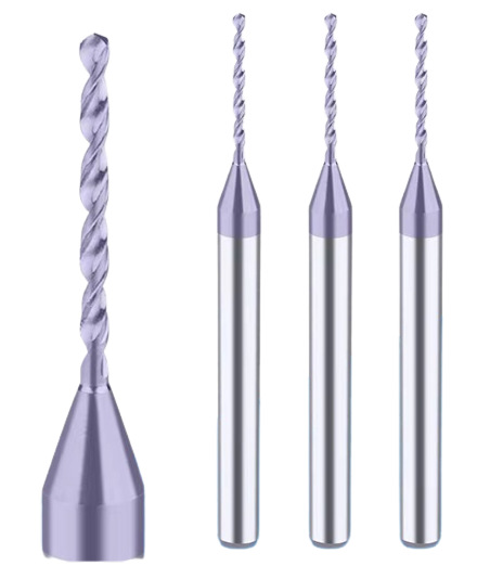 Integral Hard Alloy Tungsten Steel Coated Drill Bit Plus Hard Fixed Shank Drill Micro-diameter Stainless Steel Special Twist Drill D3 Shank