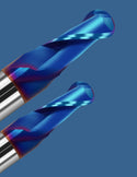 2FL Solid Carbide Ball Nose End Mill nACo