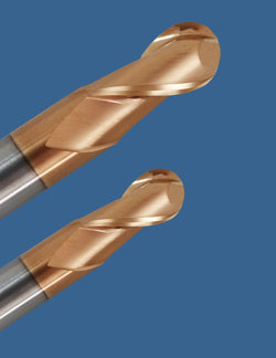 2FL Solid Carbide Ball Nose End Mill TiSiN