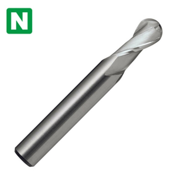 2FL Solid Carbide Ball Nose End Mill for Aluminum